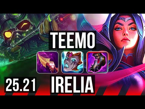 TEEMO vs IRELIA (TOP) | 8/3/7 | KR Master | 25.21