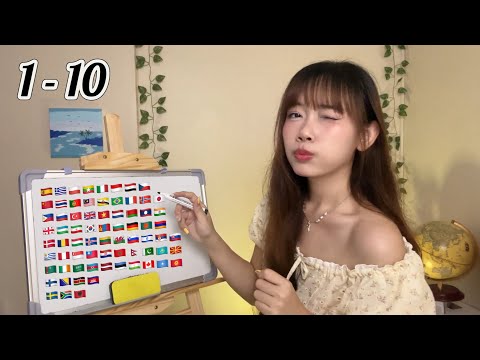 ASMR Say and Write ‘1-10’ in 70+ Different Languages (3 hours for sleep)