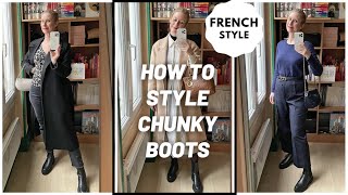How to Style Chunky Boots  | 6 ideas in Effortless, Edgy and Chic Outfits