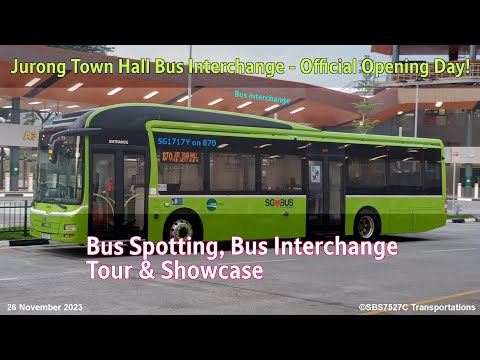 Dia de abertura do intercâmbio de ônibus da prefeitura de Jurong - vitrine, localização de ônibus e passeio