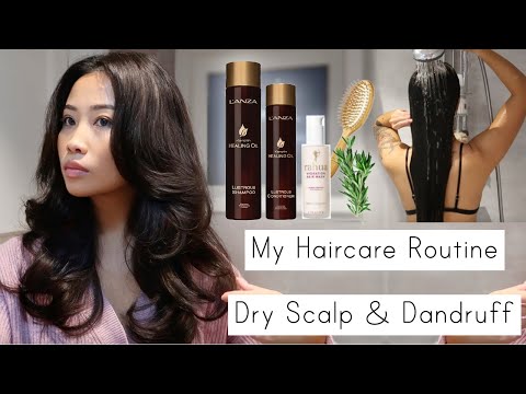 Haircare routine for dry scalp & dandruff