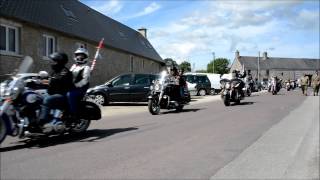 preview picture of video 'Harley Davidson Parade To Say Thank You - Sainte-Mère-Eglise 2014'