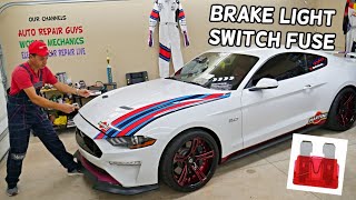 FORD MUSTANG BRAKE LIGHT SWITCH FUSE LOCATION REPLACEMENT 2015 2016 2017 2018 2019 2020 2021 2022 20