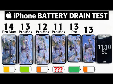 iPhone 14 Pro Max vs 13 Pro Max vs 12 Pro Max vs 11 Pro Max vs 13 Pro vs 13 Battery Life DRAIN Test🪫