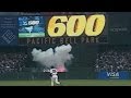 Barry Bonds hits his 600th career home run