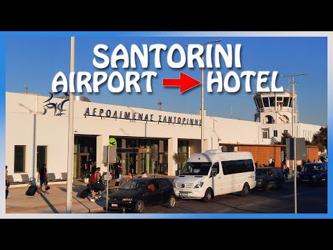 Santorini AIRPORT : How to get to your hotel ? [Taxis, Buses, Rentals …]