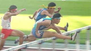 2020年 陸上 男子高校 110mH 予選2組&決勝 【第7回木南道孝記念陸上競技大会】110 metres hurdles