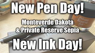 New Pen Day: Monteverde Dakota in Military Green with Private Reserve Sepia Ink! ππ§‘π