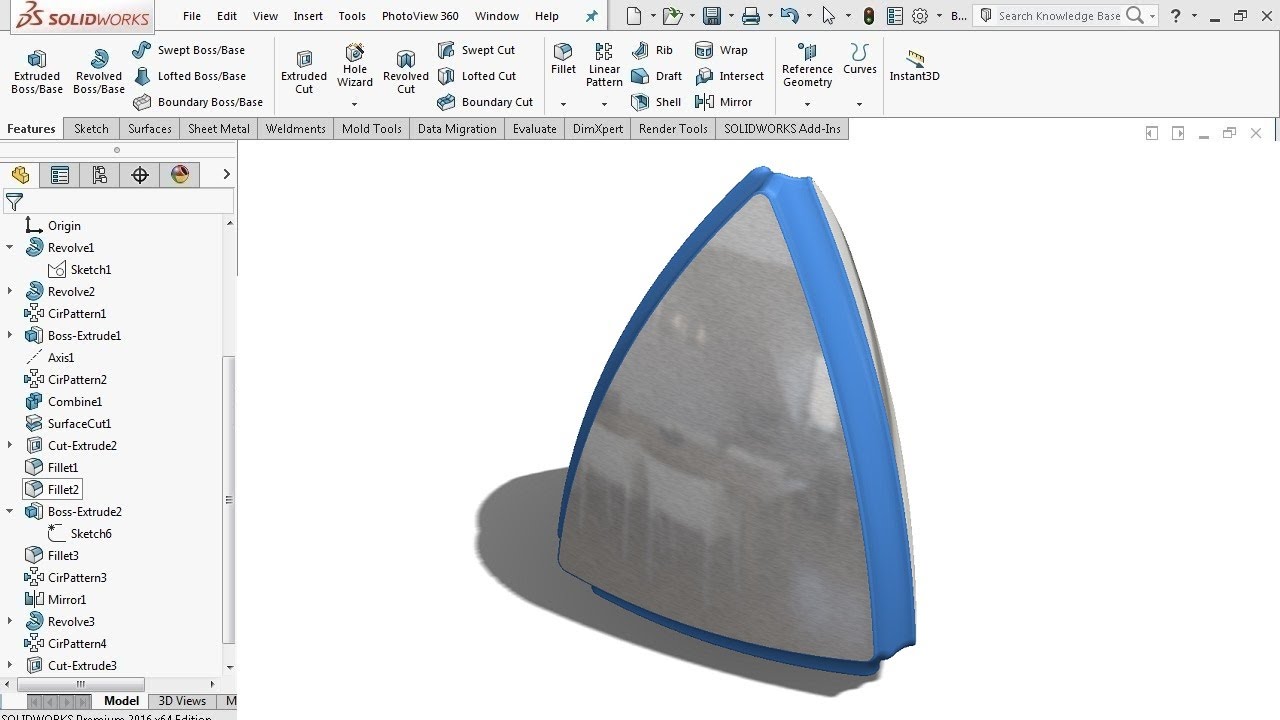 Surface Modeling Beginners Study - SolidWorks Tutorials