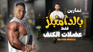 تمارين بالدامبلز فقط لعضلات الكتف | Deltoid Muscles 👌✨💪