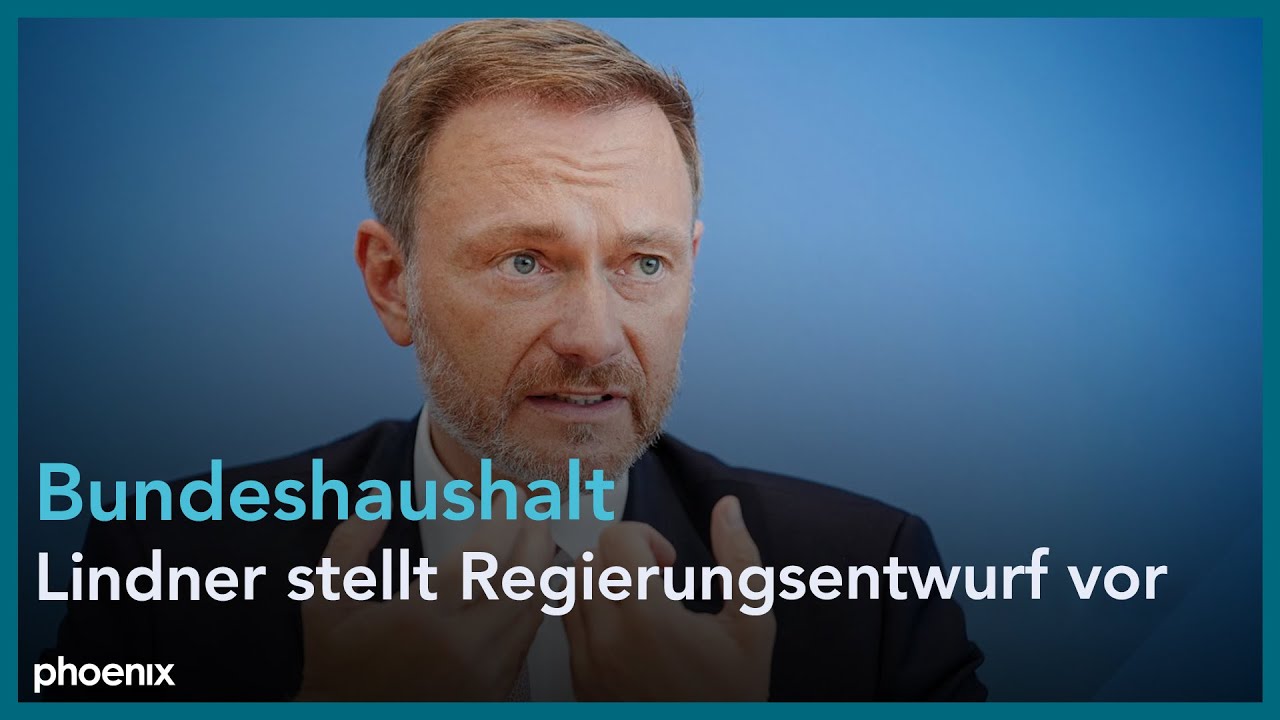 Bundeshaushalt 2025: Finanzminister Lindner stellt Regierungsentwurf vor