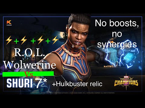 @mcoc 7* Shuri damage rotation test
