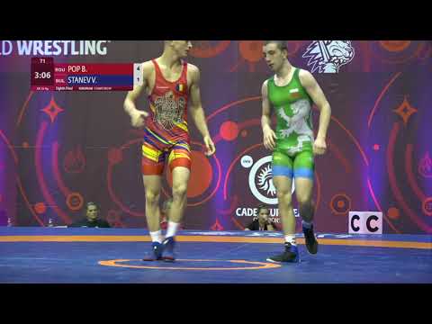 1/8 GR - 55 kg: B. POP (ROU) v. V. STANEV (BUL)