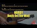 HARDY Buck On The Wall Guitar Chords Cover