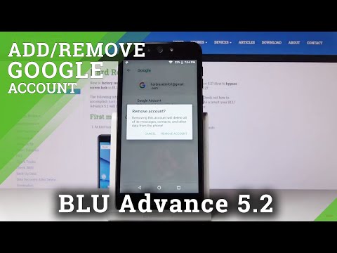 How to Add & Remove Google Account in BLU Advance 5.2 – Create Google User Data