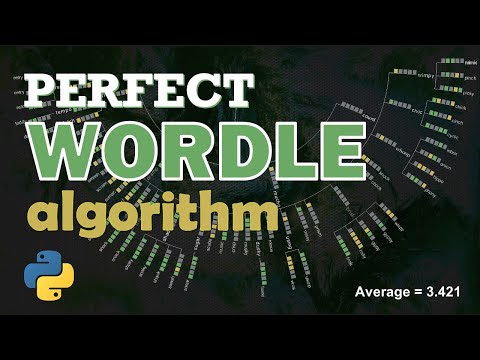 Perfect WORDLE algorithm (and how I found it)