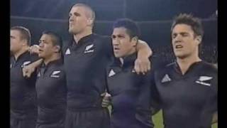 New Zealand National Anthem performed by Geoff Sewell - Tri-nations, All Blacks vs South Africa