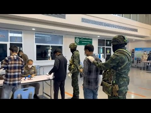 Video Thumbnail: Thailand repatriates Indian workers freed from Myanmar scam centres | AFP