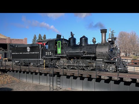 Denver & Rio Grande Western #315 Operating at the Colorado Railroad Museum   4K