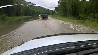 Hwy 97 flooding 15km West of Chetwynd