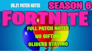 Fortnite 6 21 Yama Notlari Video Smotret - fortnite 6 21 patch notes live splodes are broke balloons and more fortnitebr
