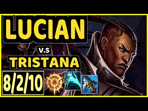 XAKY (LUCIAN) vs TRISTANA - QUADRAKILL 8/2/10 KDA MID GAMEPLAY - EUW Ranked MASTER
