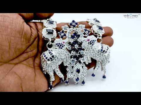 Exotic Ethnic Rajwadi Sacred Elephant SilverStone Har Mala For God Goddess video