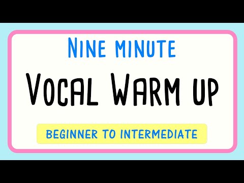 Fun 9 Minute Vocal Warm Up Routine Female for Beginner to Intermediate Level