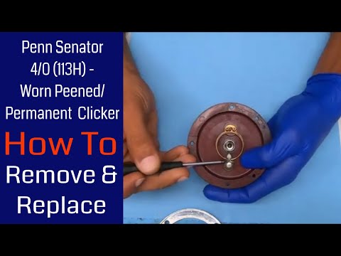 Penn Senator 4/0 (113H) Peened or Permanent Clicker Repair / Replace: Fishing Reel Repair