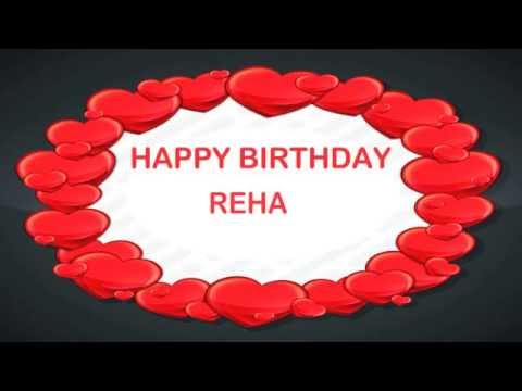 RehaReyha Reha like Reyha   Birthday Postcards & Postales186 - Happy Birthday