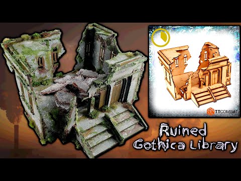 MDF Kit - TTCombat - Ruined Gothica Library