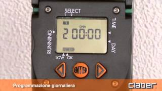 Claber Programmatore Irrigazione Automatica Aquauno Video-2 con Display
