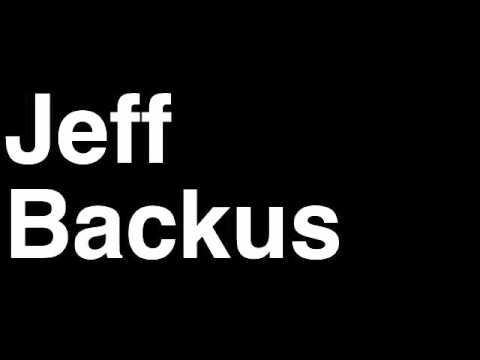How to Pronounce Jeff Backus Detroit Lions NFL Football Touchdown TD Tackle Hit Yard Run