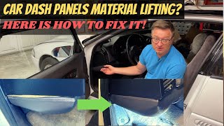 How To Repair Lifted And Separated Interior Car Dash Components!