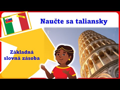 01 - Základná slovná zásoba - Naučte sa taliansky