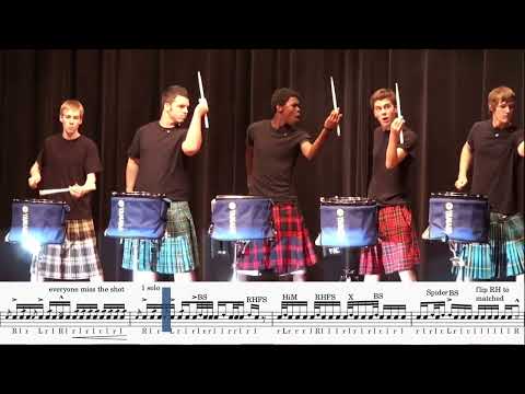 The OFFICIAL Hot Scots Drum Line TRANSCRIBED