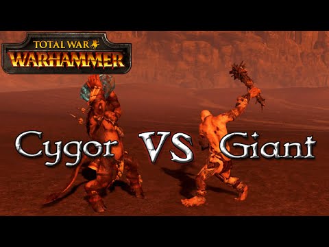 Cygor vs Giant - Total War: Warhammer - 1v1 Unit Battles
