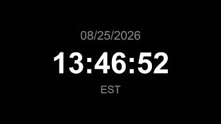 🔴 LIVE | Clock - EST (Current time)