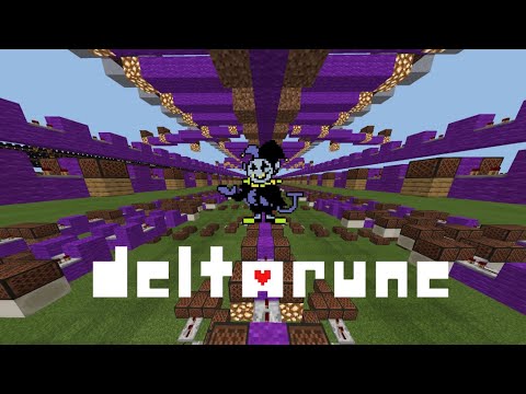 Minecraft Deltarune ジェビル戦のテーマ The World Revolving 音ブロック作り方 A