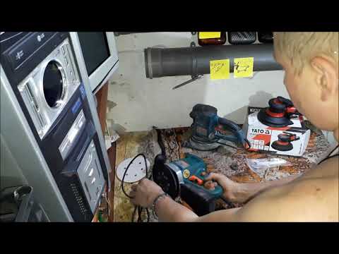 Пневматическая эксцентриковая шлифмашина YATO, диск 150 мм, 0.63 MPa