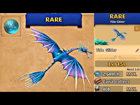 TIDE GLIDER Max Level 150 Titan Mode - Dragons:Rise of Berk