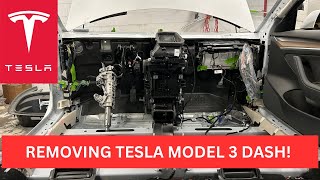 Tesla Model 3 Dash Removal