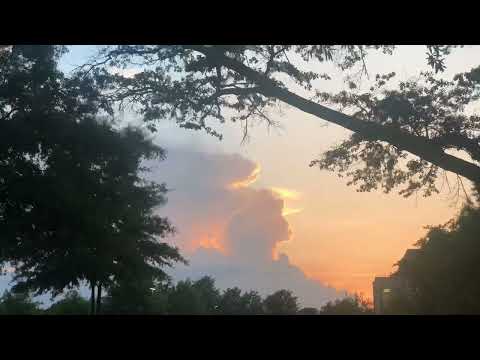 Sunset thunderstorm time lapse!