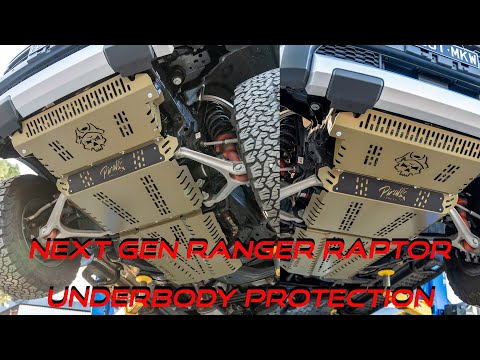 UNDERBODY PROTECTION PLATE FOR FORD RANGER RAPTOR 2022+ How To Install