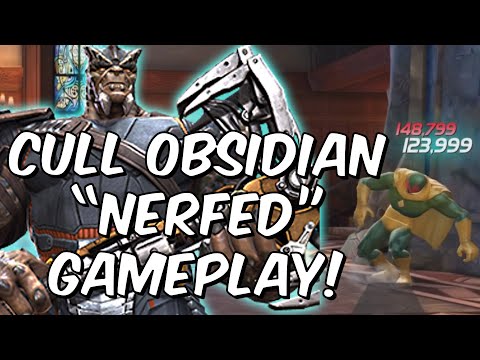 Cull Obsidian Nerfed Gameplay! - Variant & Realm of Legends - Marvel Contest of Champions