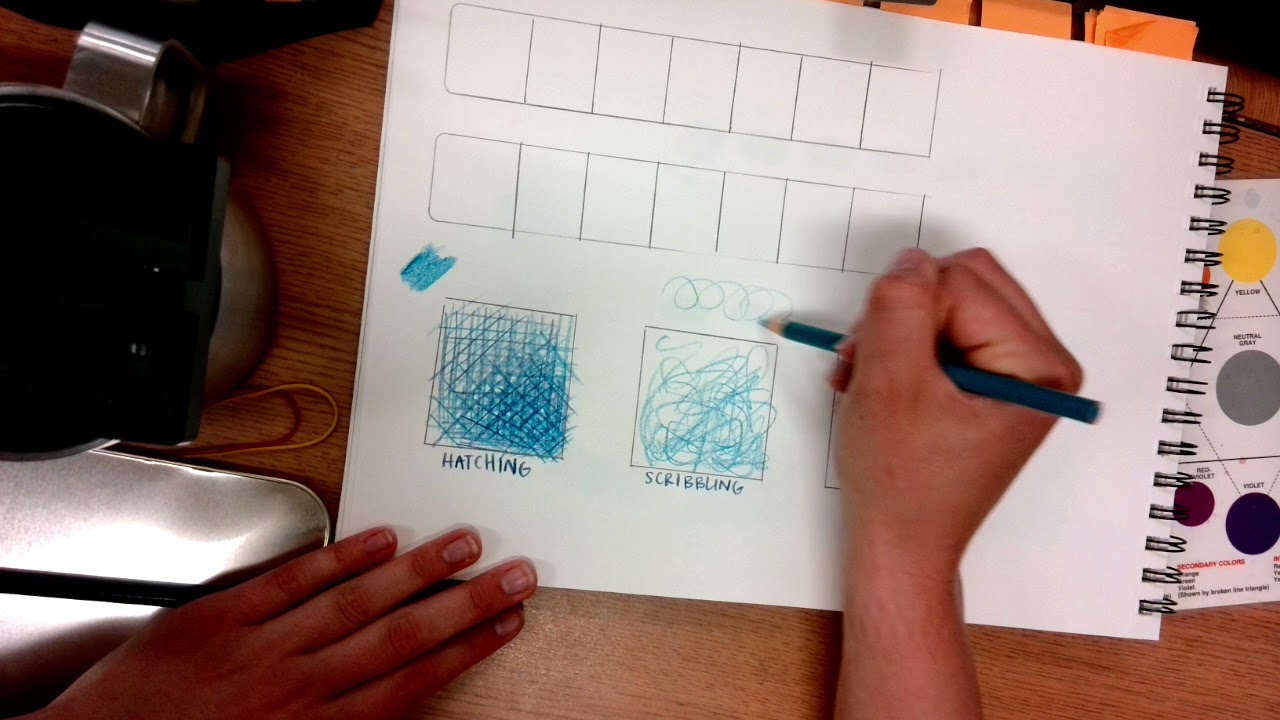 1. Colored Pencil Warm Up Techniques