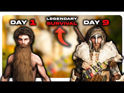 I Survived 9  Days in Skyrim Legendary Survival w\2000+ Mods || Here's How it Went - Nolvus Modpack