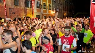 preview picture of video '10K Four Bridges night Run 2014, Škofja Loka, Slovenia'