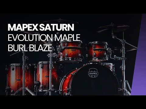 Mapex Saturn Evolution Maple Burl Blaze - Drumset