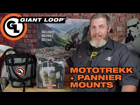 How to Mount Giant Loop Mototrekk Panniers to our Giant Loop Pannier Mounts
